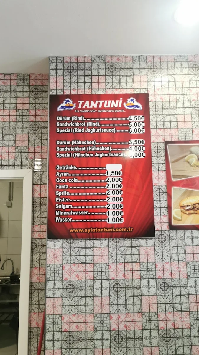 Speisekarte, Ayla Tantuni