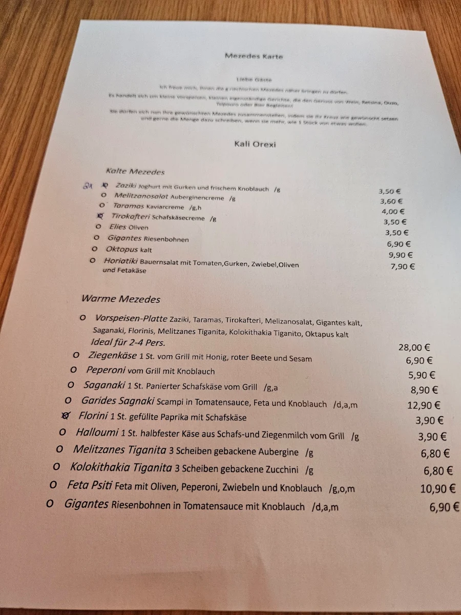 Speisekarte photo 2