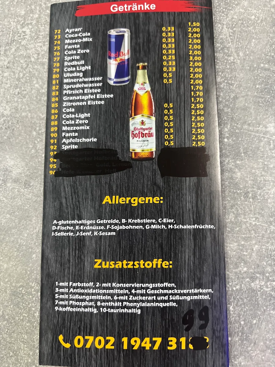 Speisekarte photo 2