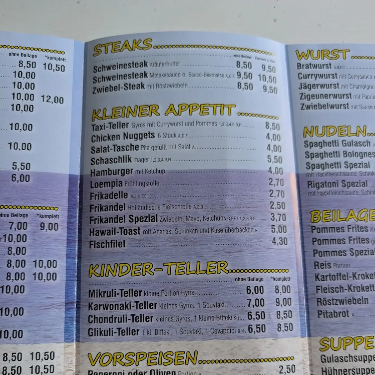 Speisekarte photo 2
