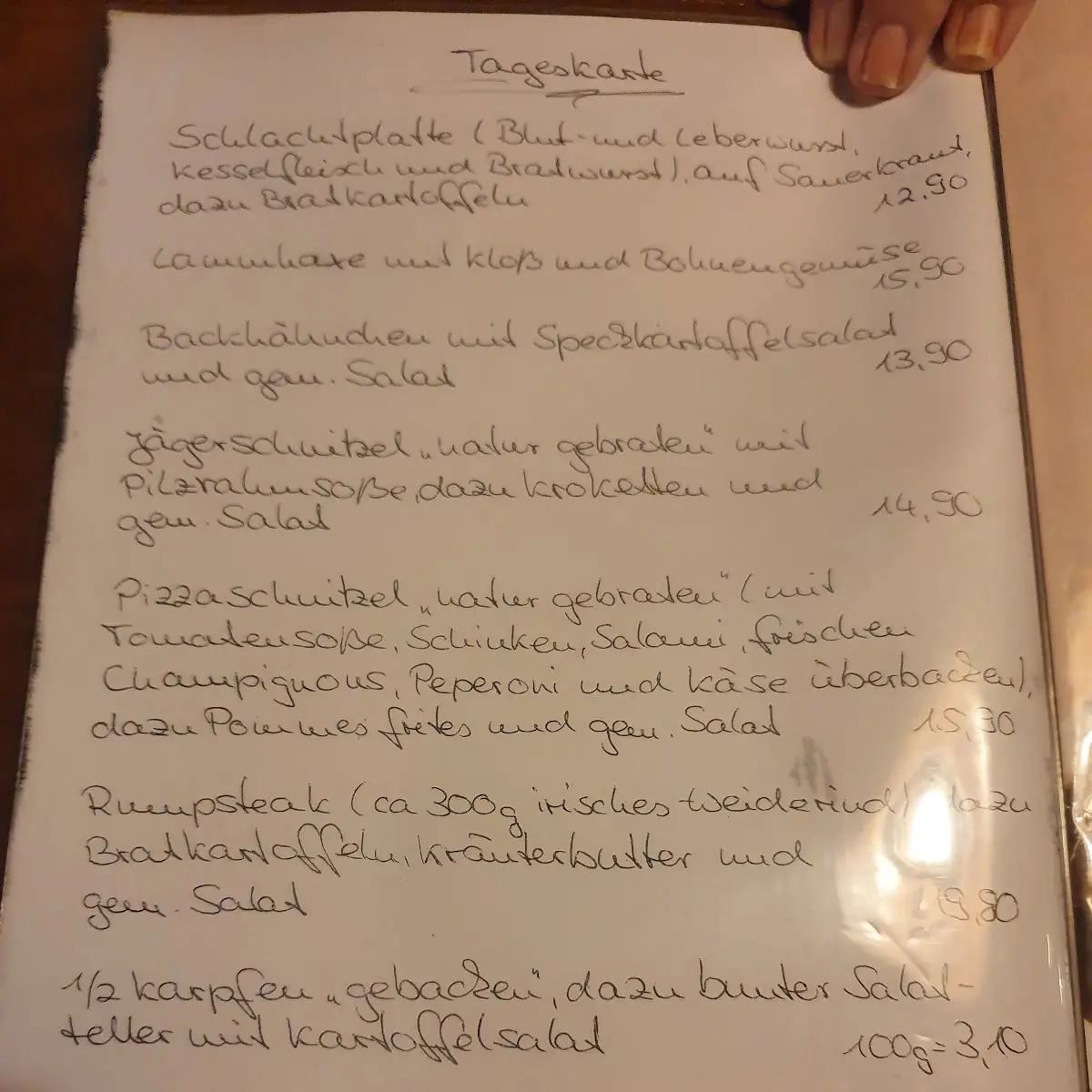 Speisekarte photo 3