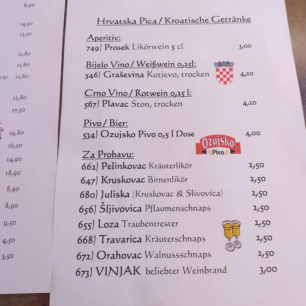 Speisekarte photo 5