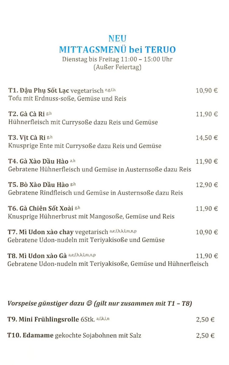 Speisekarte photo 2
