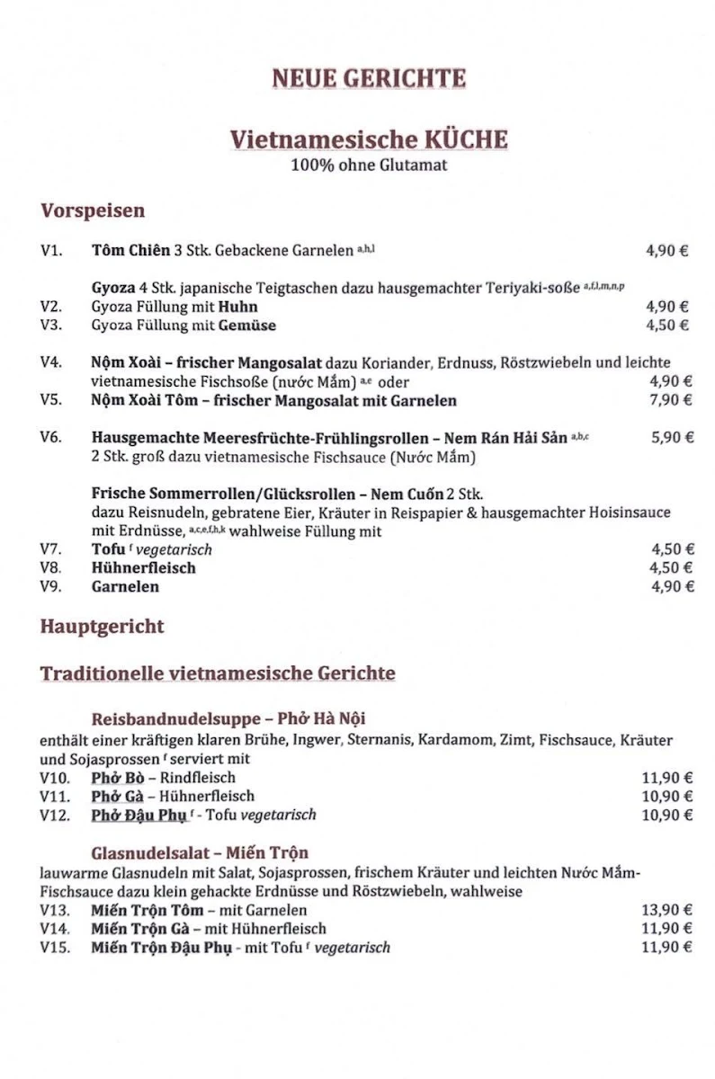 Speisekarte photo 5