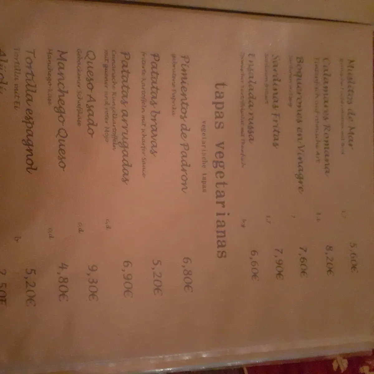 Speisekarte photo 2