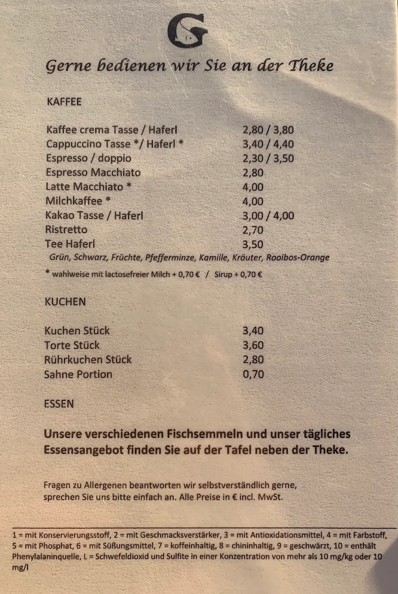 Speisekarte photo 1