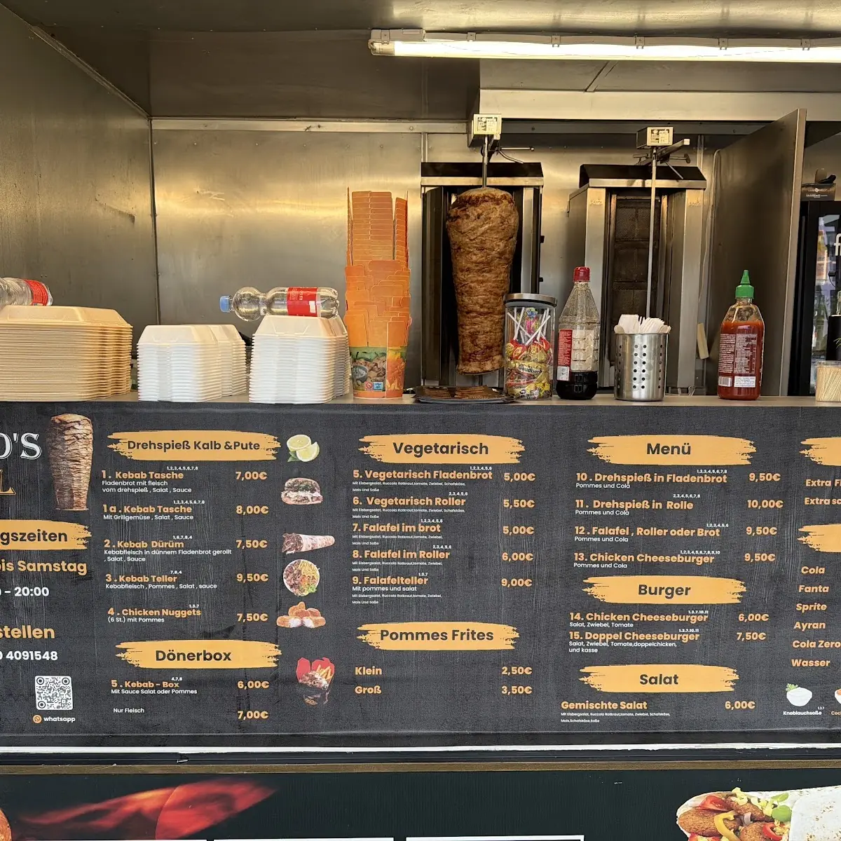 Speisekarte, Memo's Grill