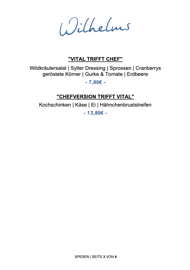 Speisekarte photo 4