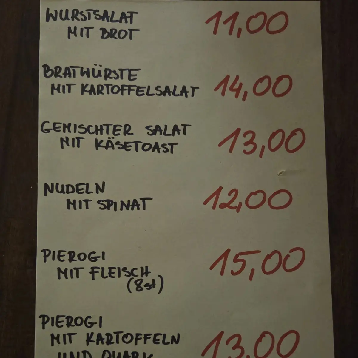 Speisekarte photo 5