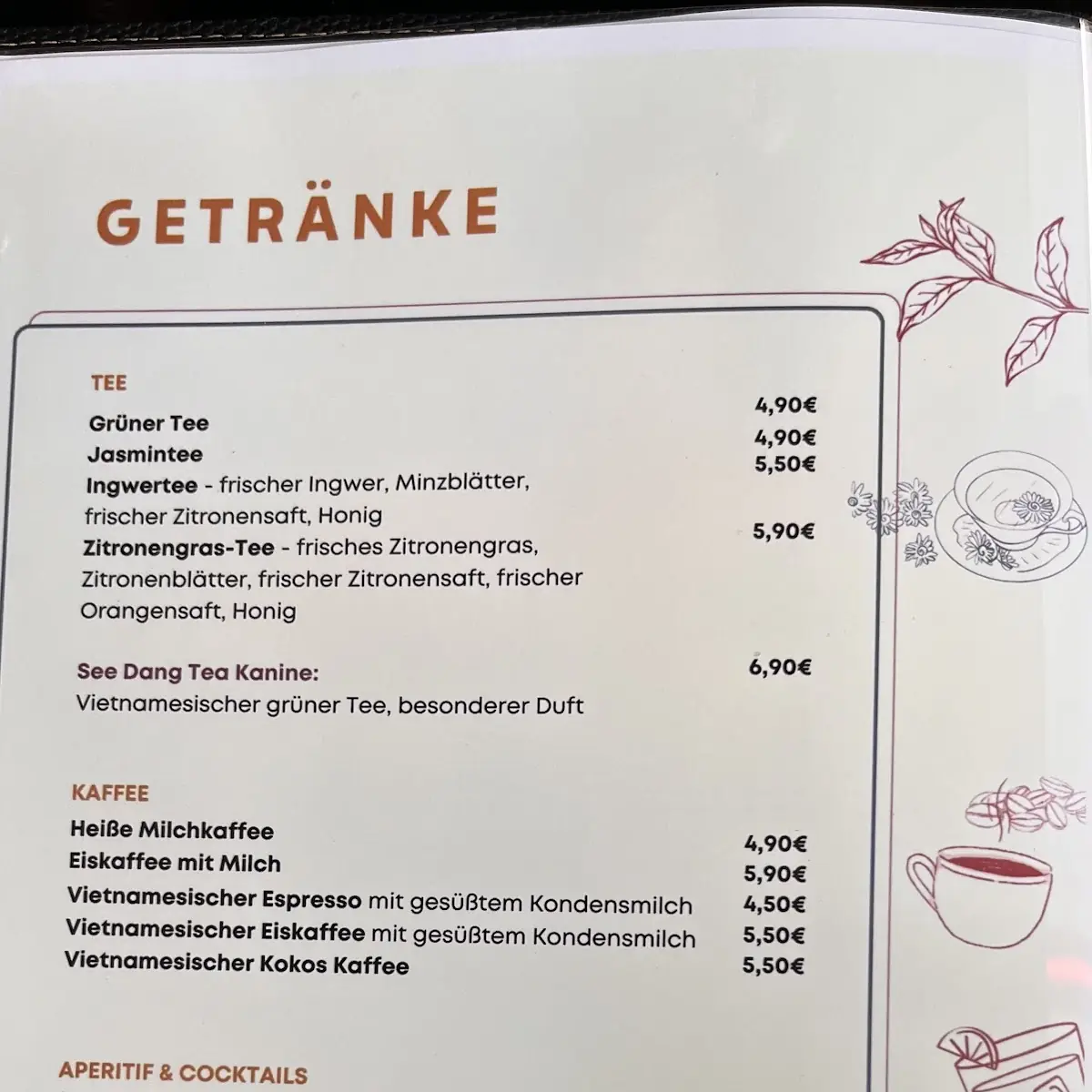 Speisekarte photo 5