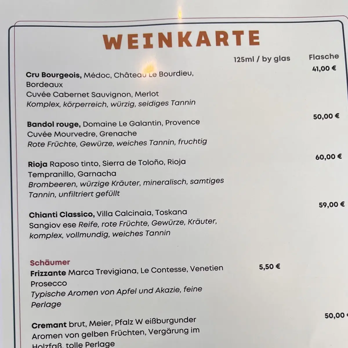 Speisekarte photo 9