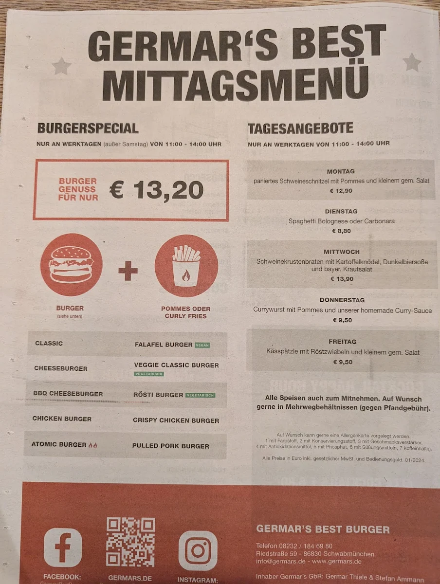 Speisekarte photo 2