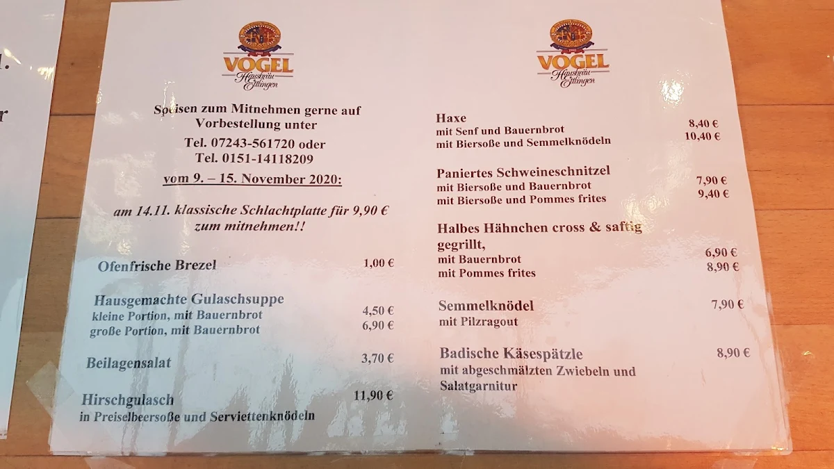Speisekarte photo 3