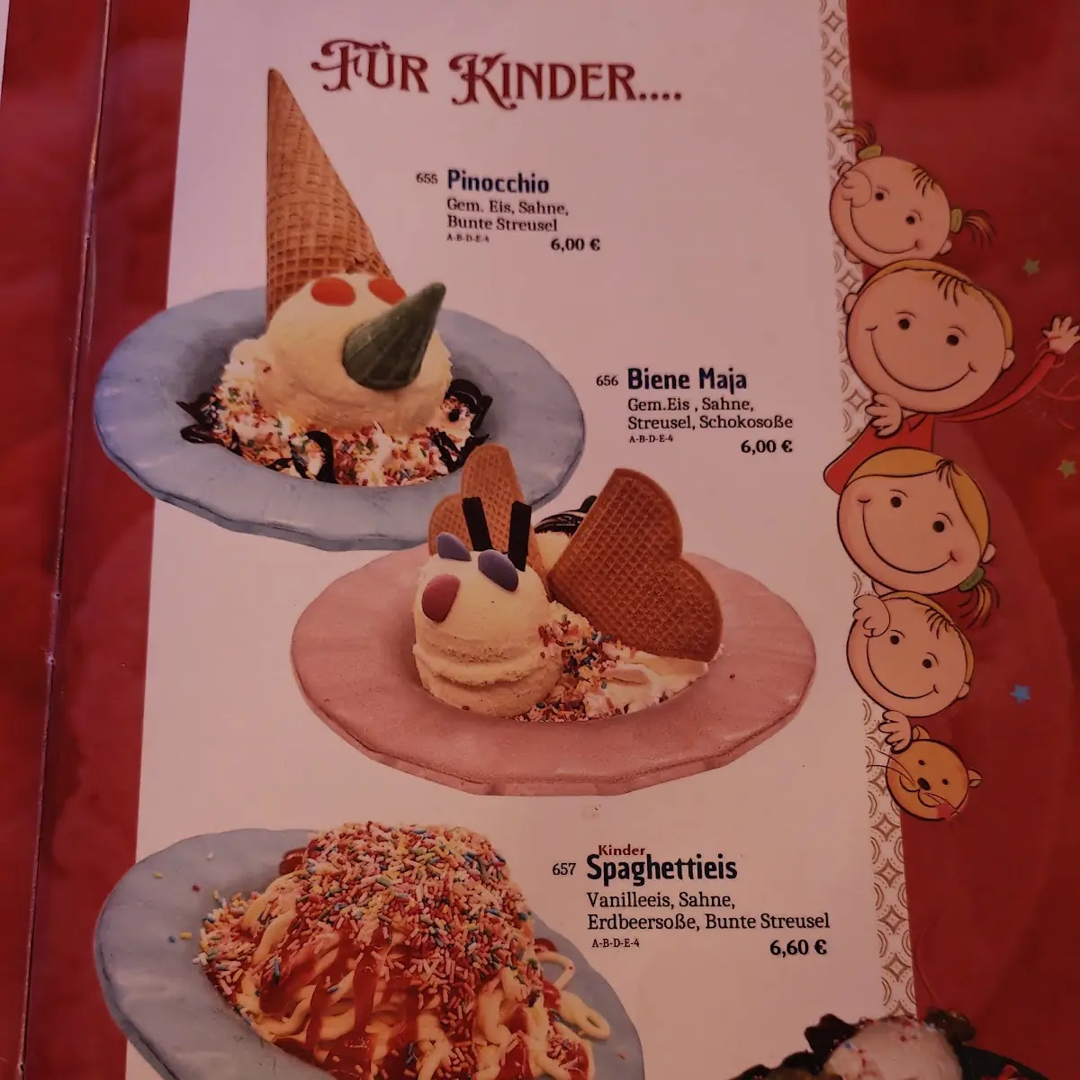 Speisekarte, Punjabi Bad'sha - Indisches Restaurant & Eiscafe