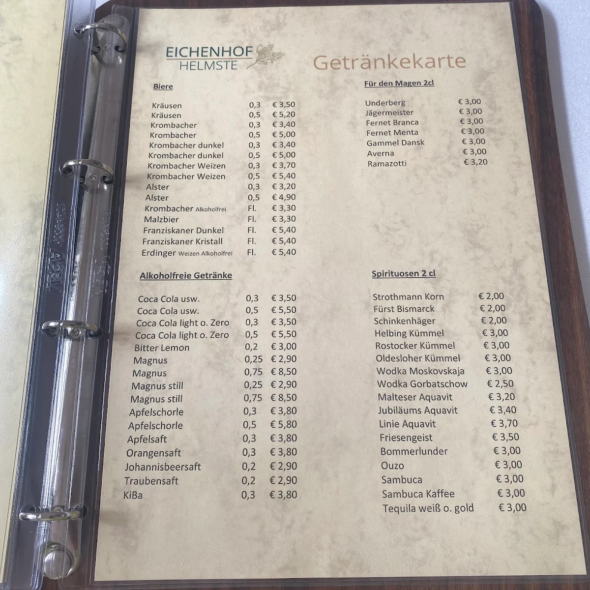 Speisekarte photo 1