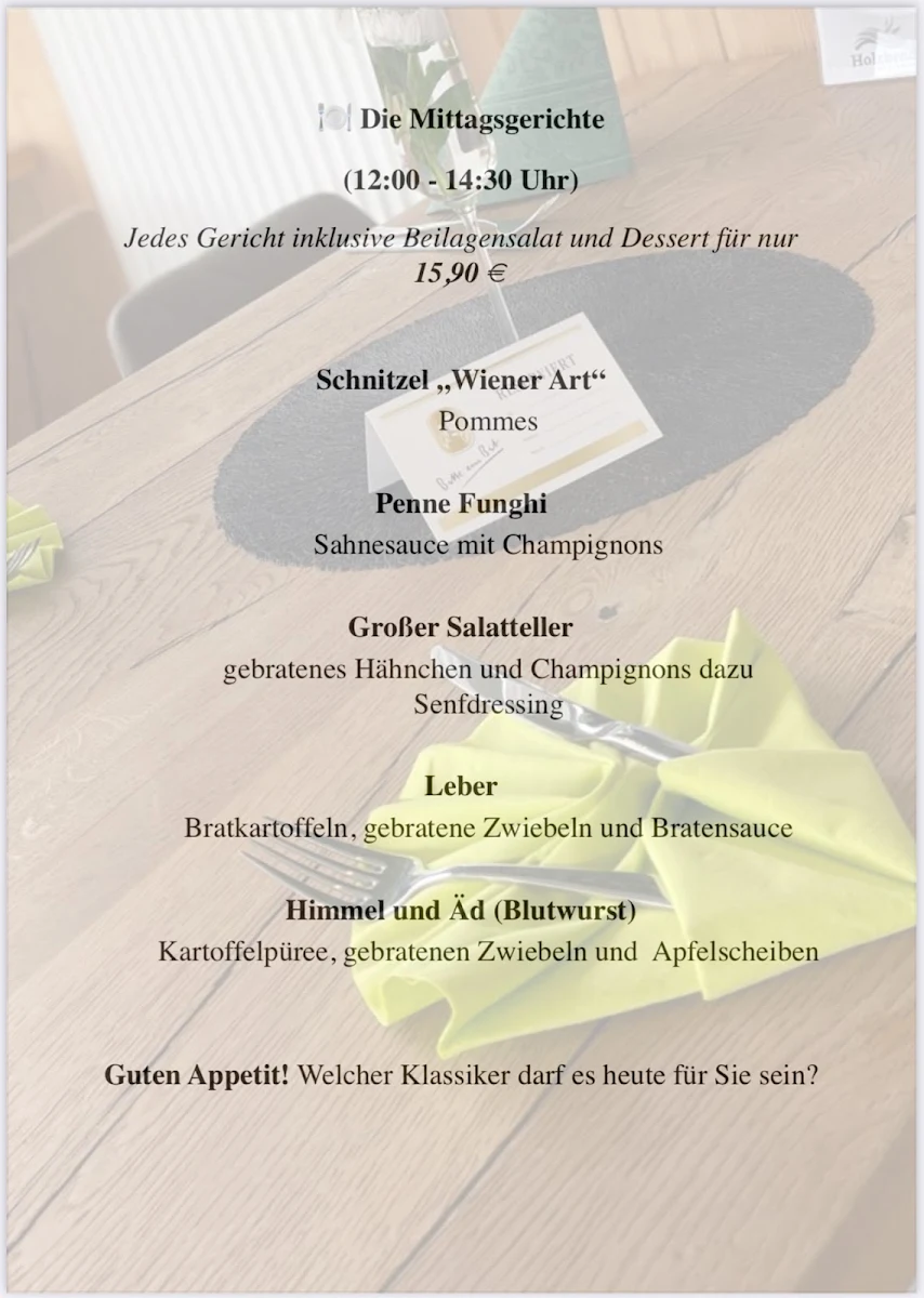 Speisekarte photo 1