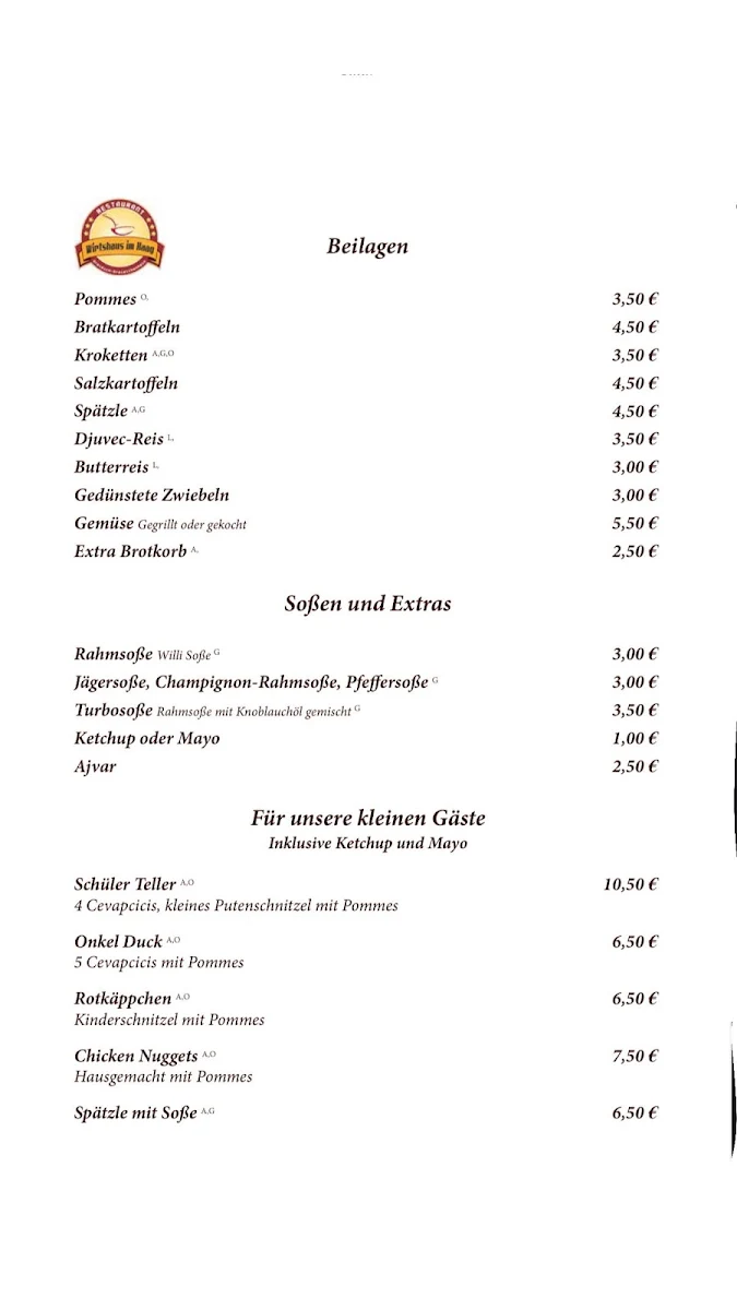 Speisekarte photo 1