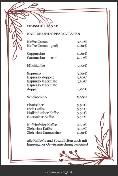 Speisekarte photo 2