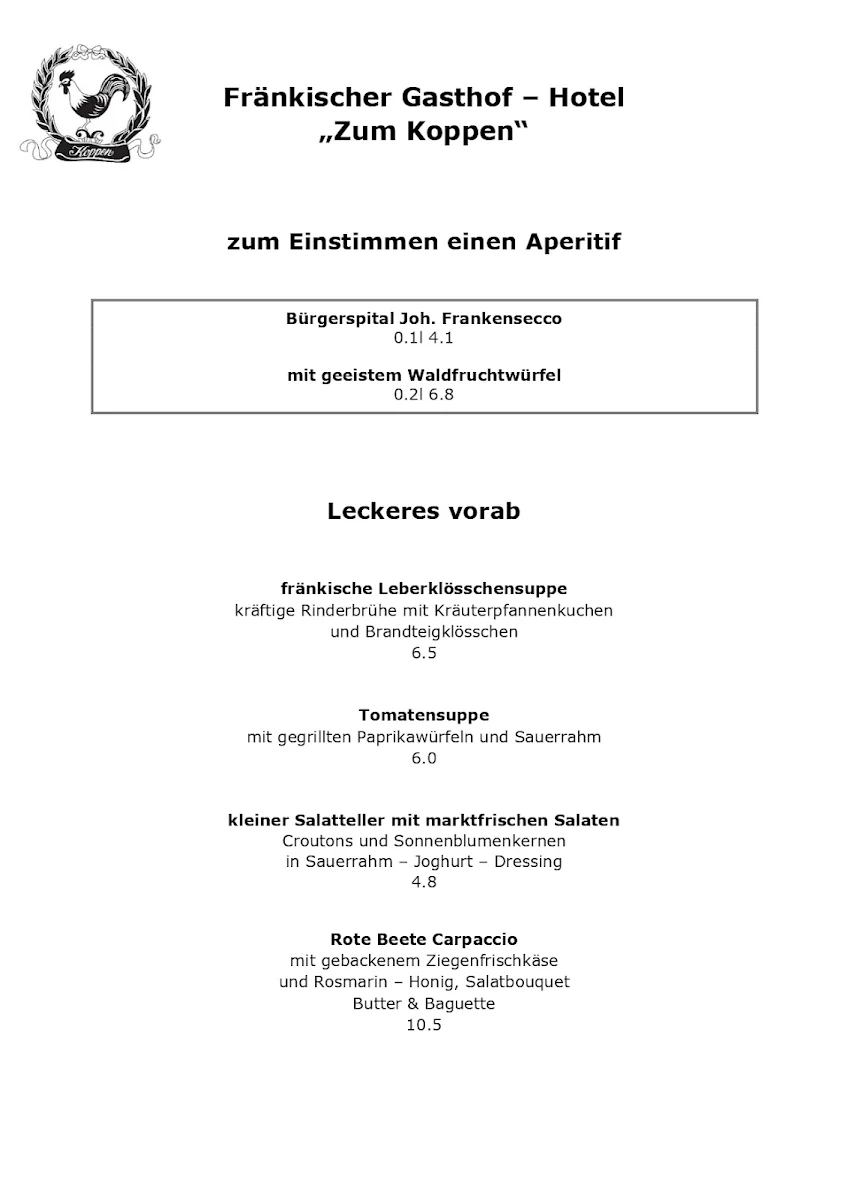 Speisekarte photo 2