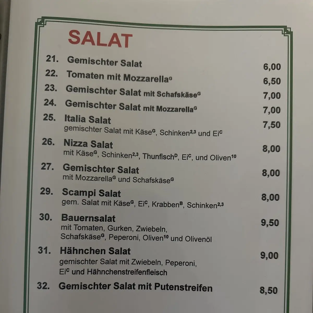 Speisekarte photo 2