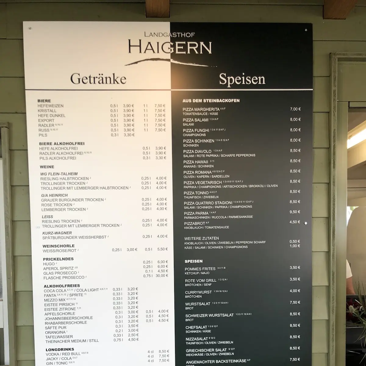 Speisekarte photo 2