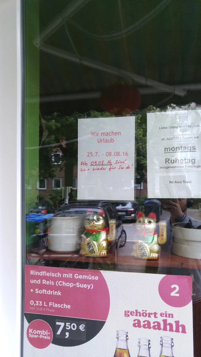 Speisekarte, Asia-Imbiss
