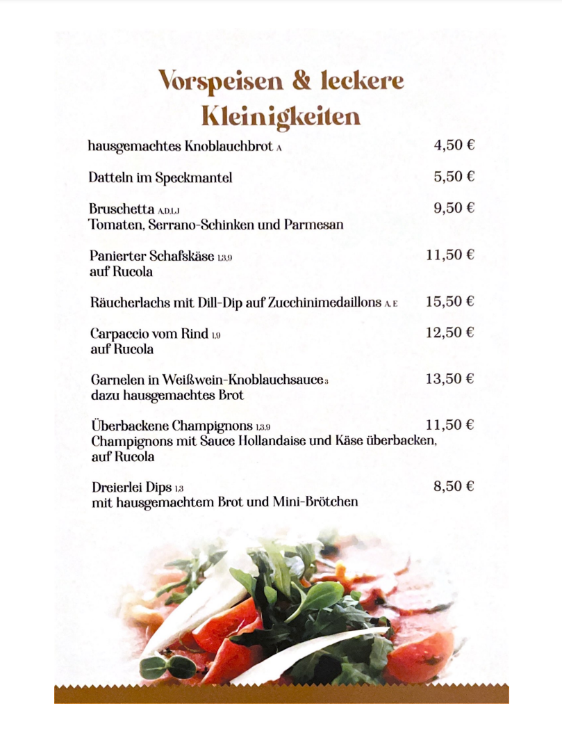 Speisekarte photo 2