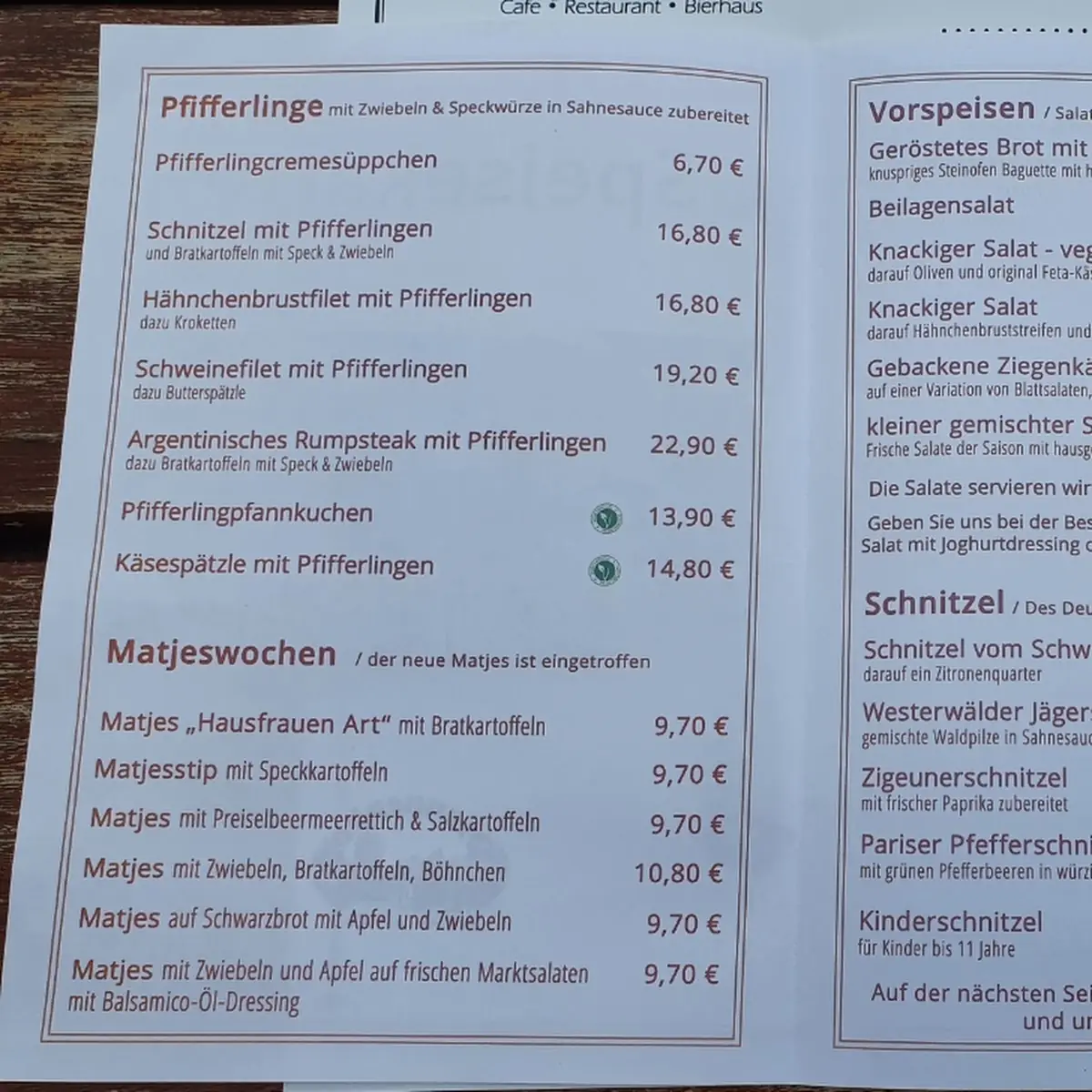 Speisekarte photo 9