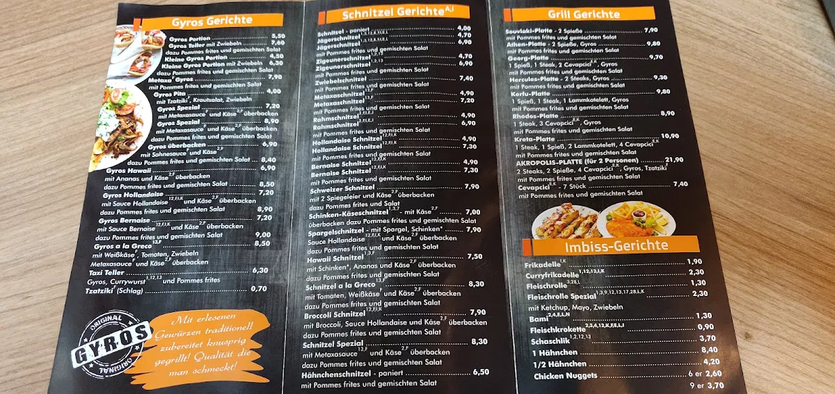 Speisekarte photo 2
