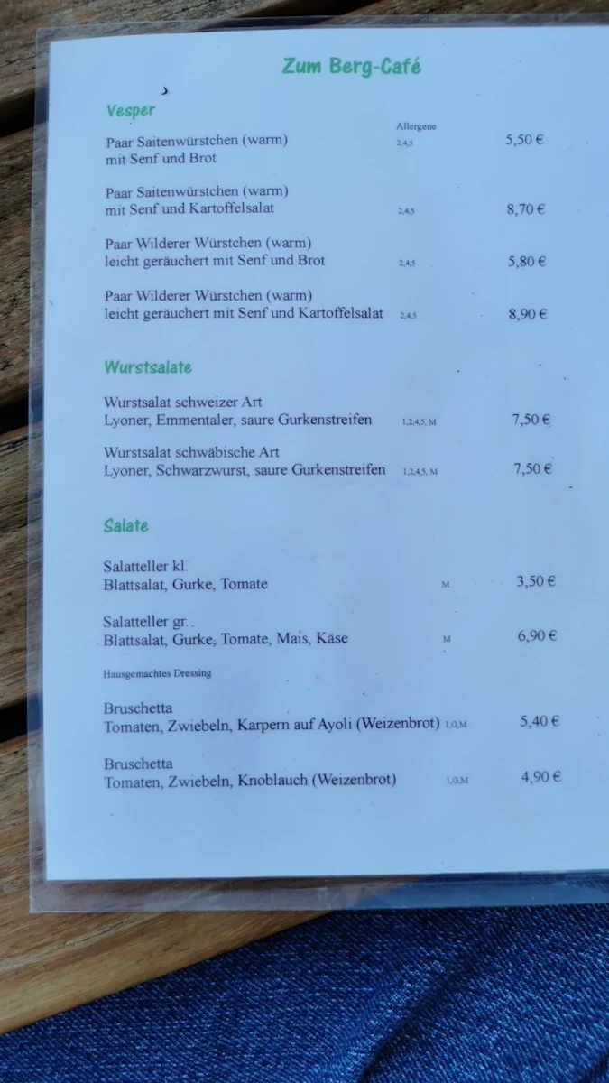 Speisekarte photo 1