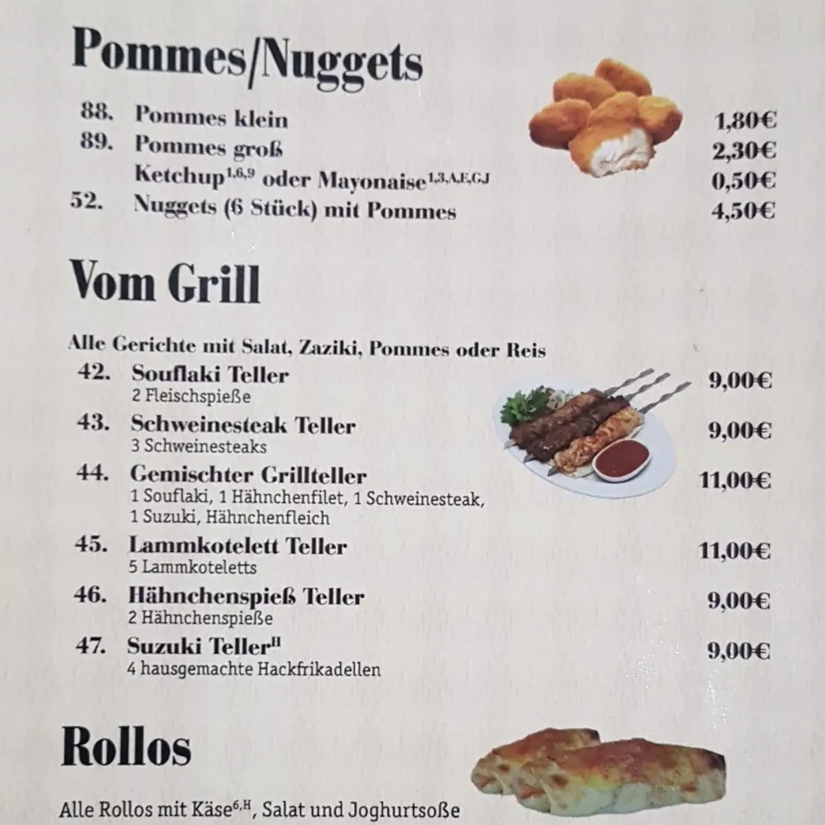 Speisekarte photo 6