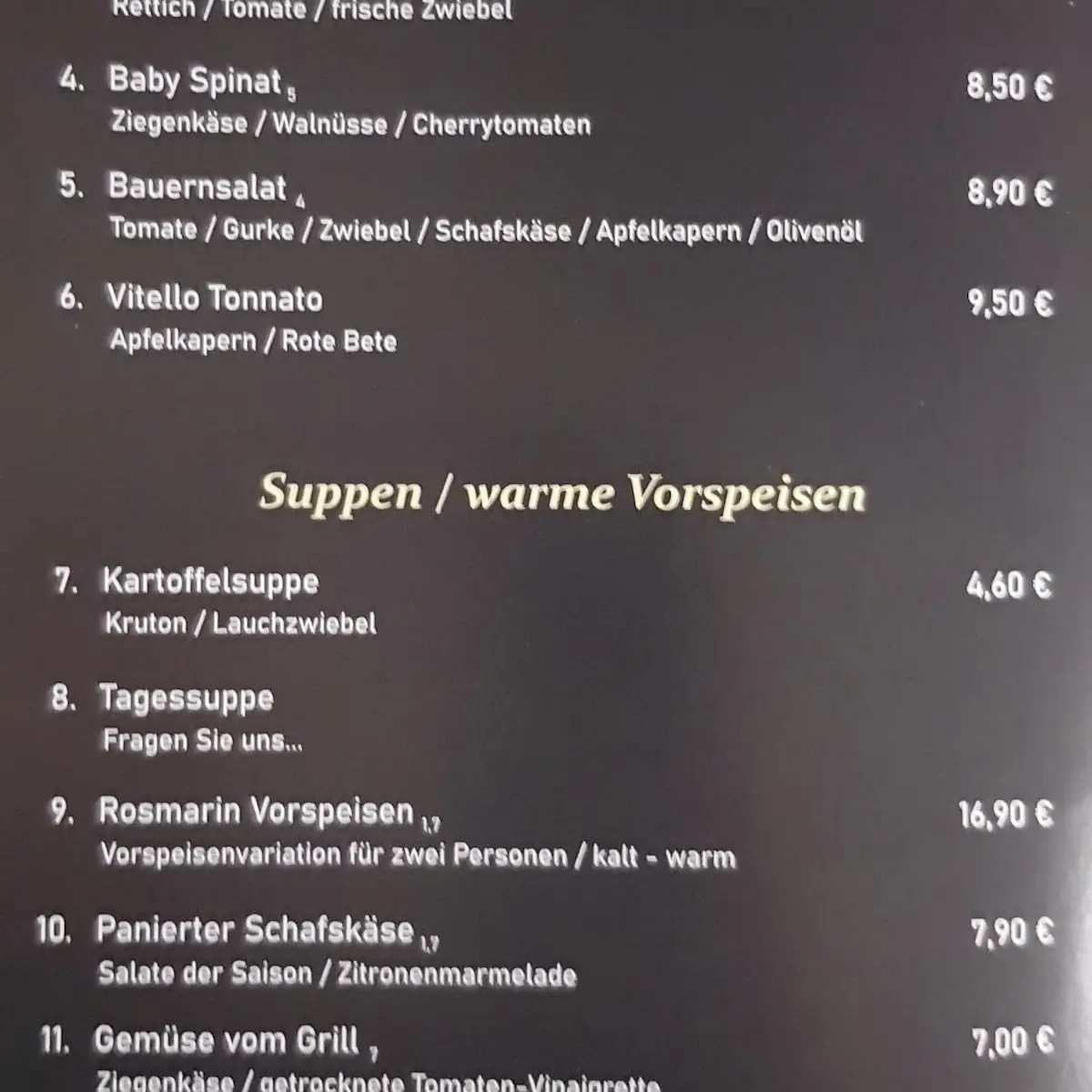 Speisekarte photo 6