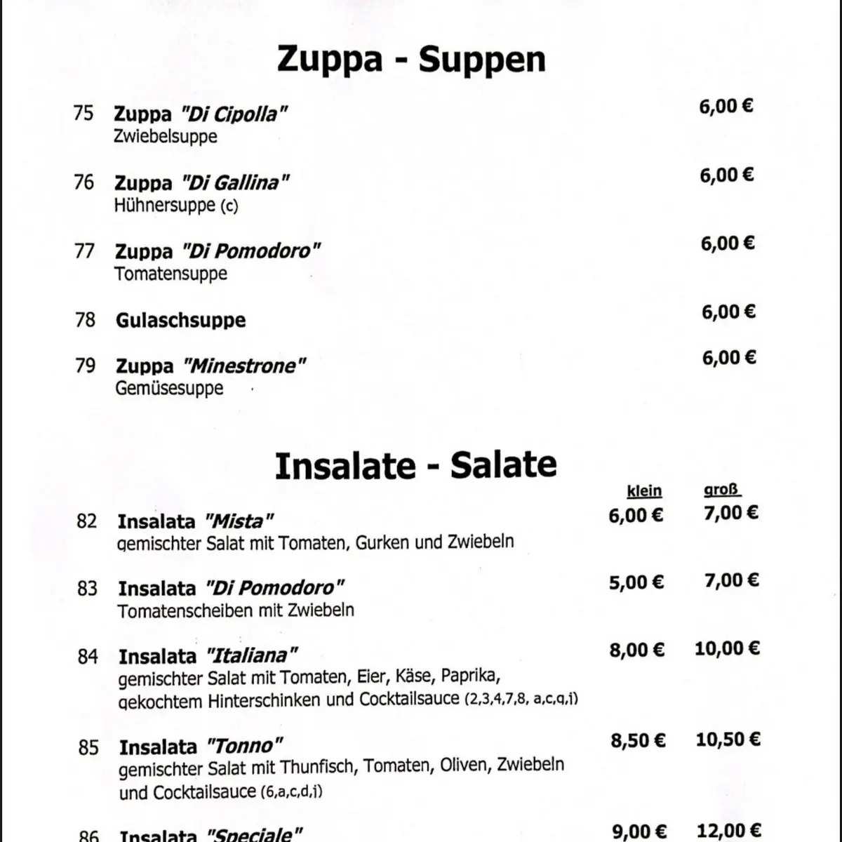 Speisekarte photo 1