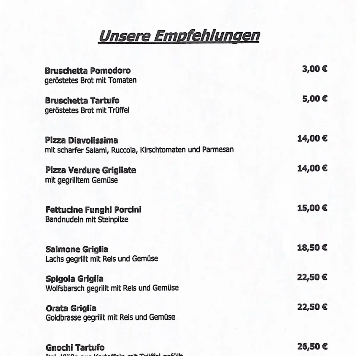 Speisekarte photo 6