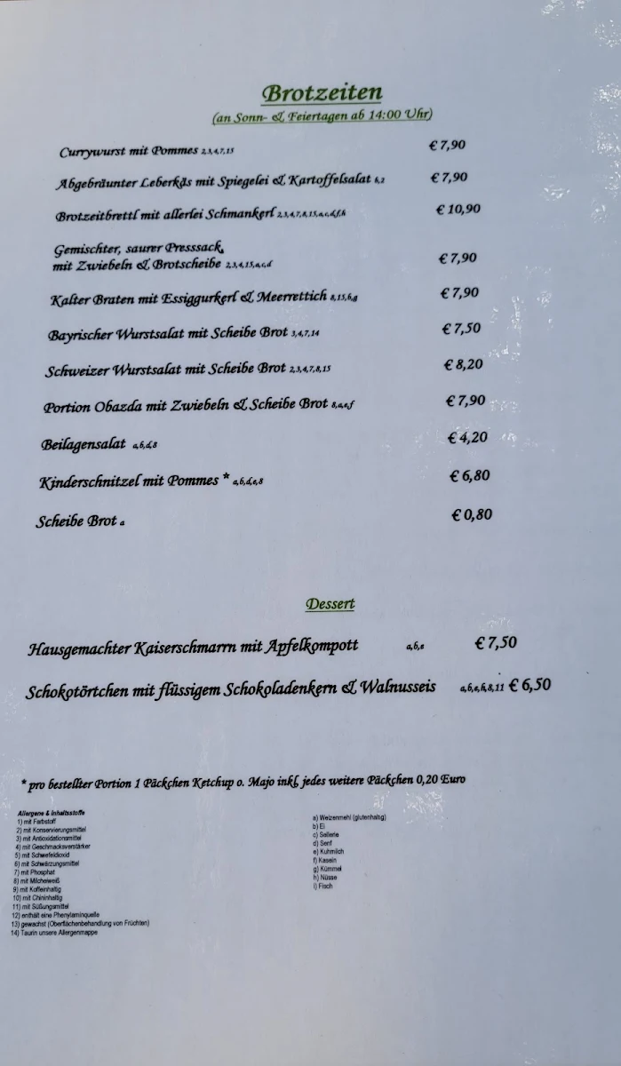 Speisekarte photo 6