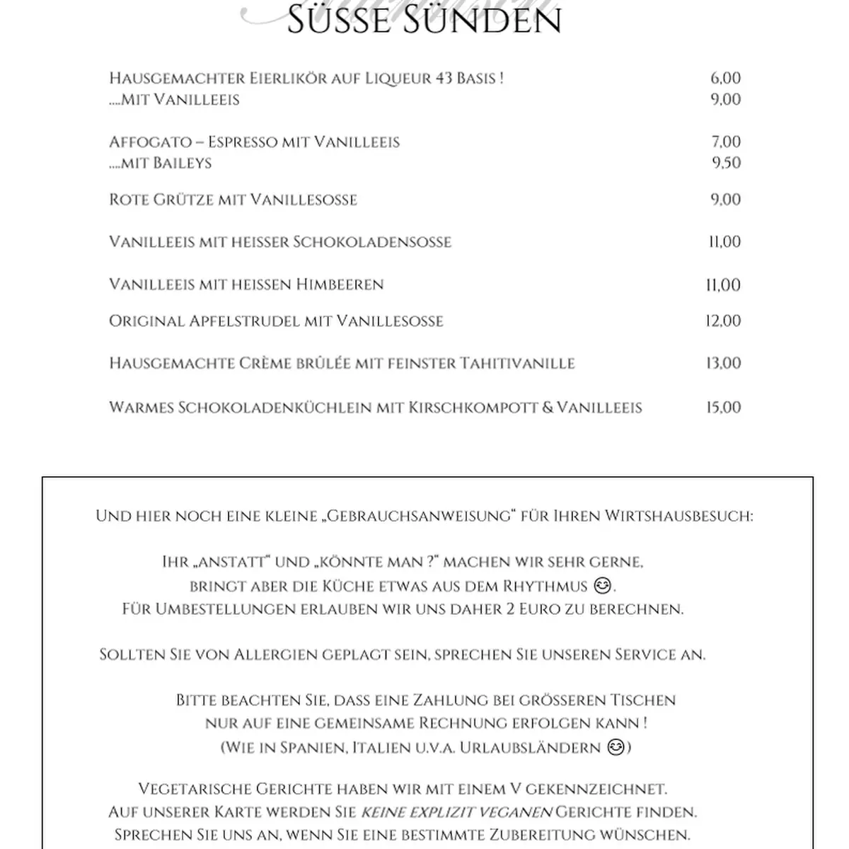 Speisekarte photo 8