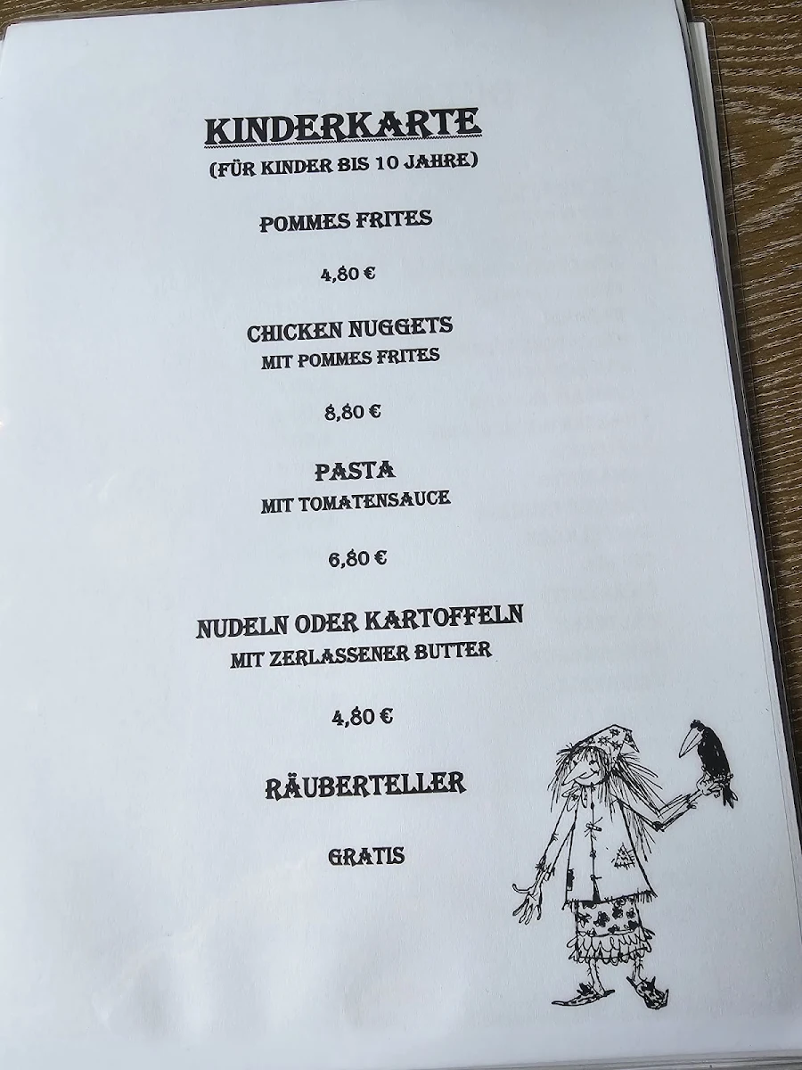Speisekarte, Hexenklause