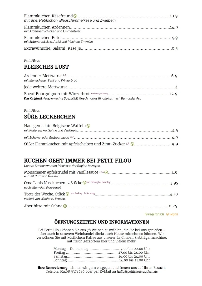 Speisekarte photo 1