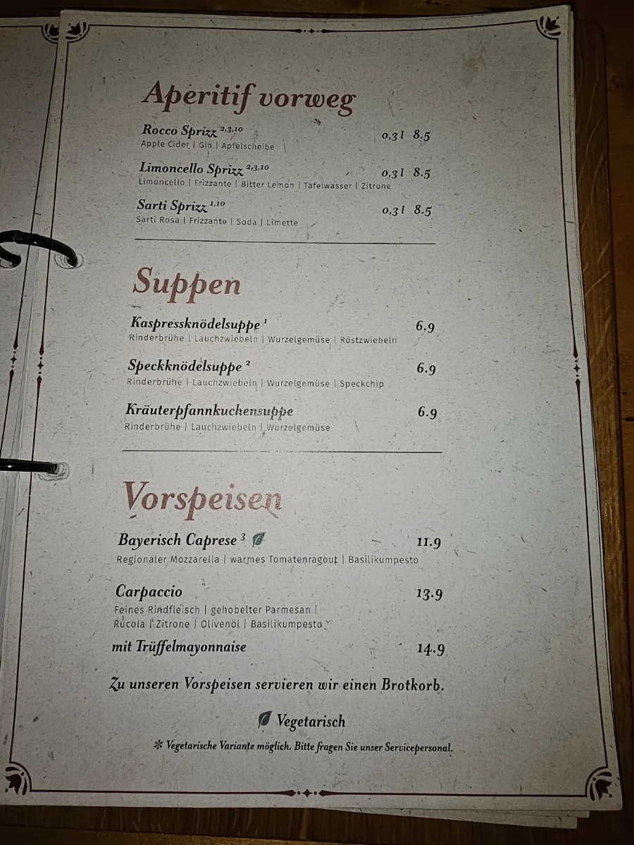 Speisekarte photo 3