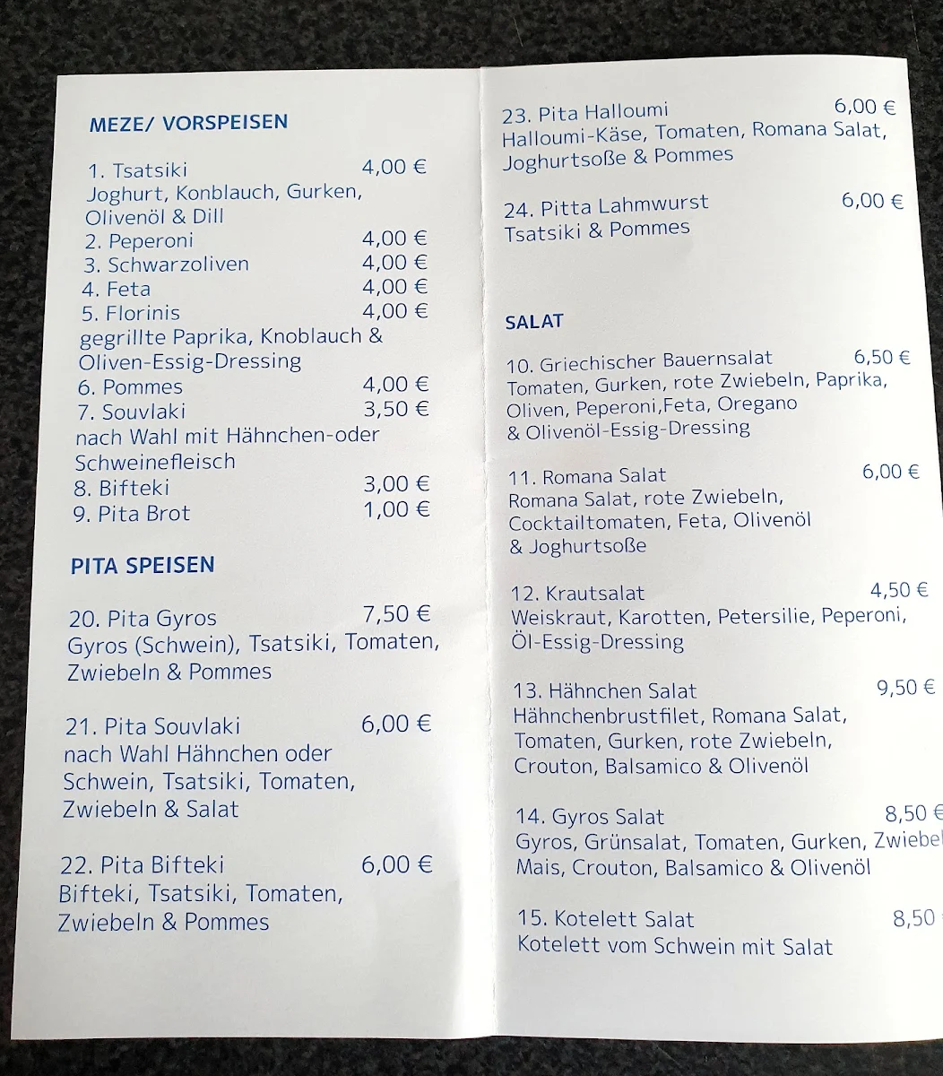 Speisekarte photo 3