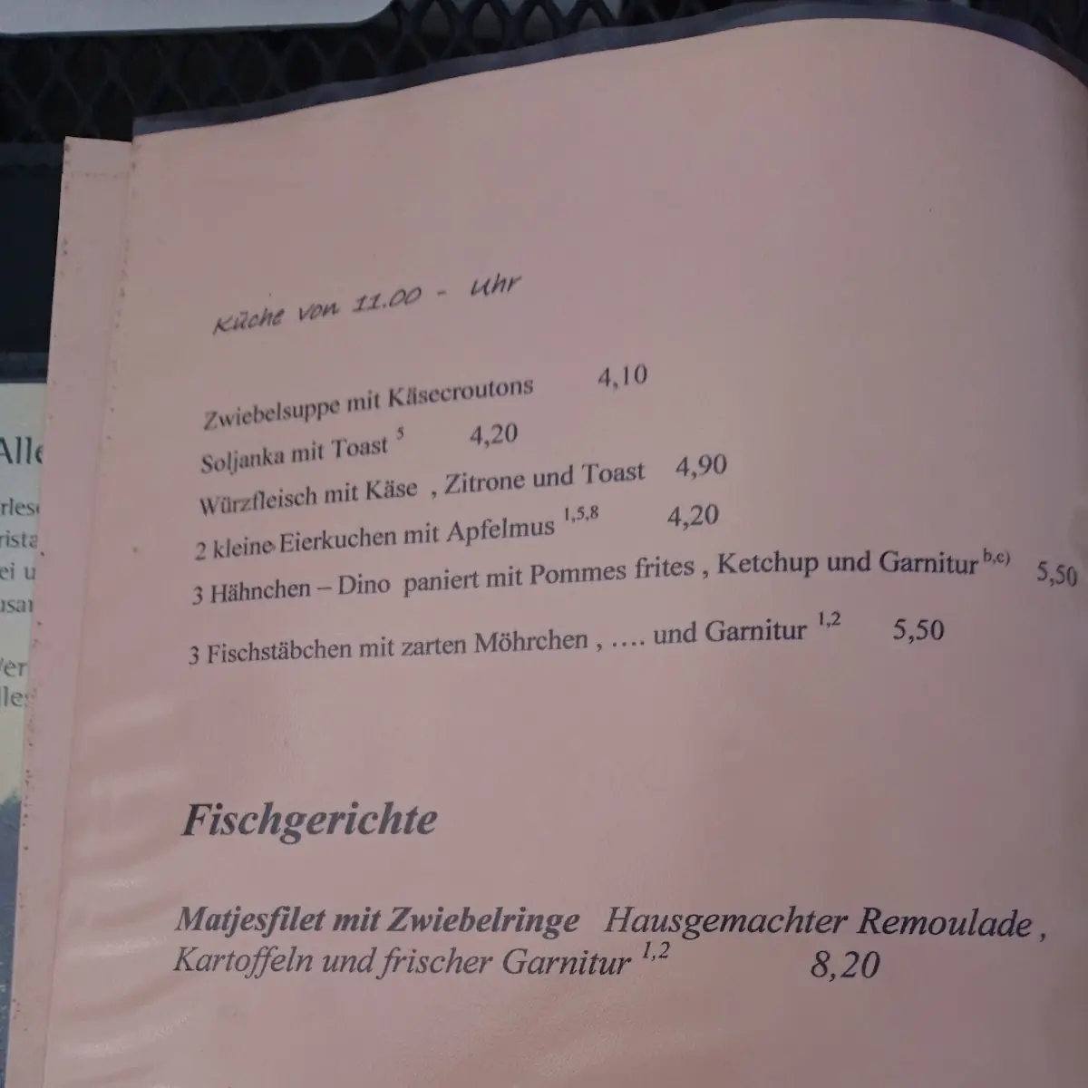 Speisekarte photo 3