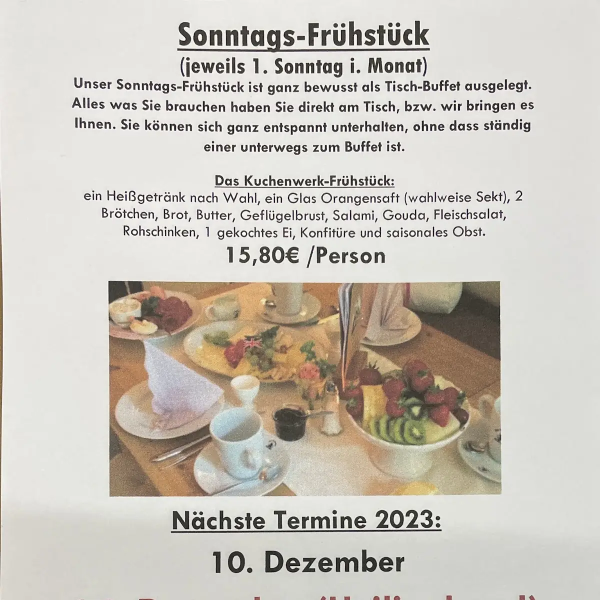 Speisekarte photo 1