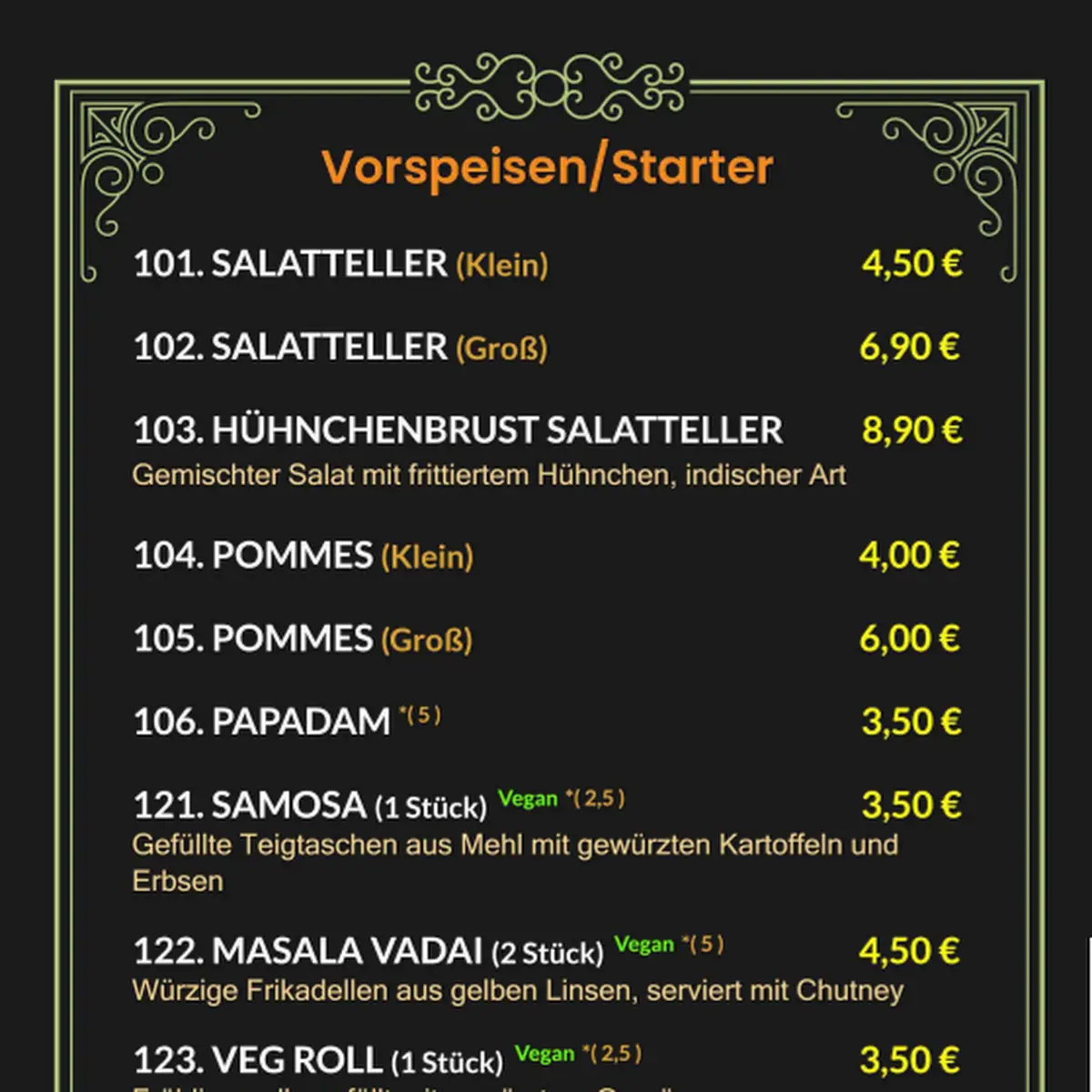 Speisekarte photo 6