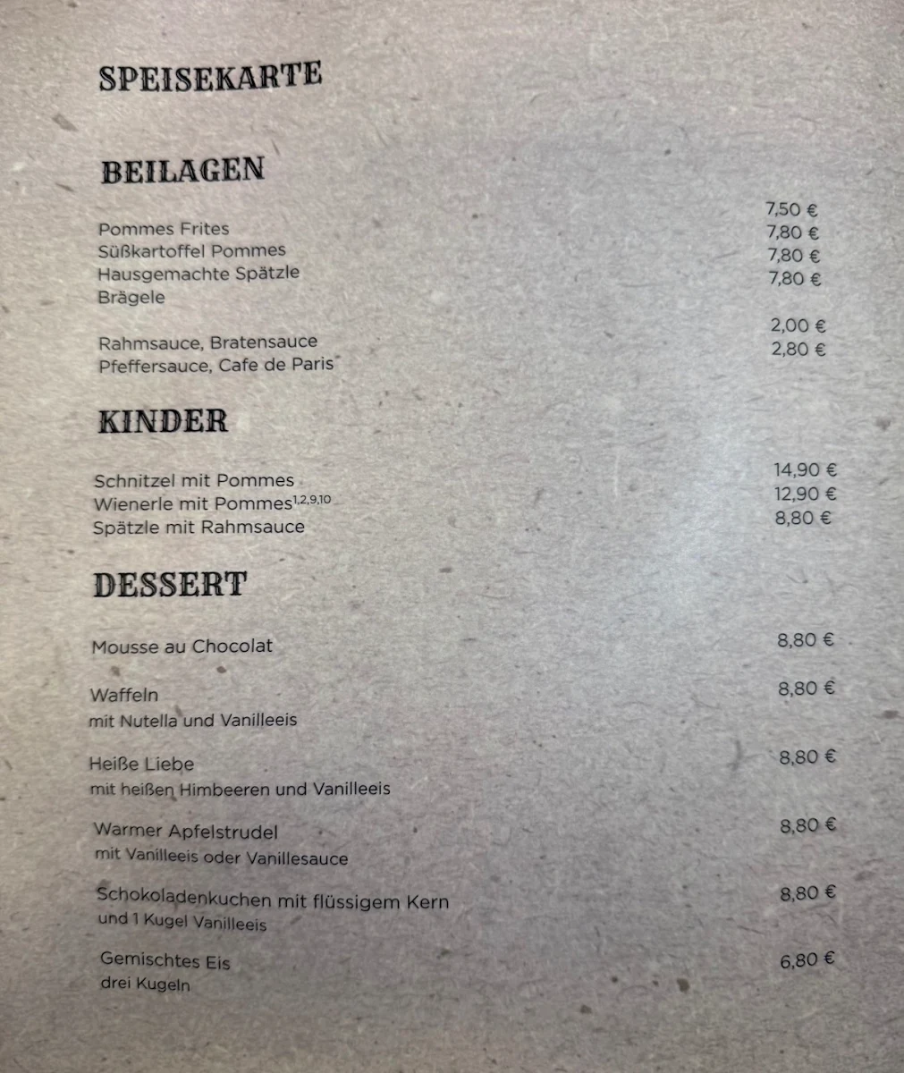 Speisekarte photo 3