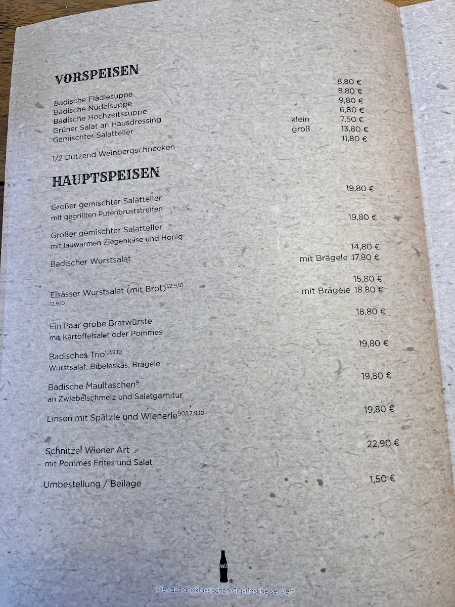 Speisekarte photo 5