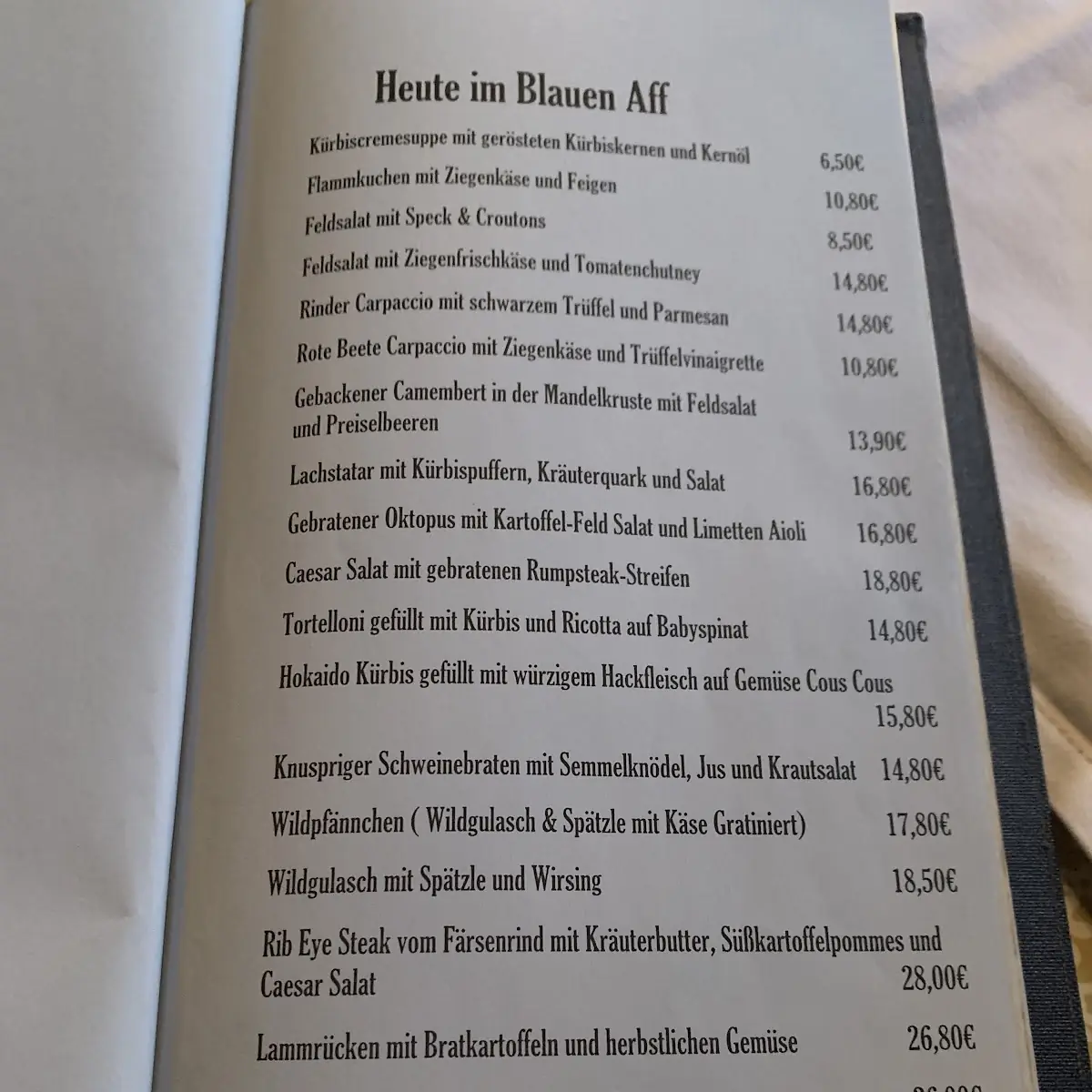 Speisekarte photo 5