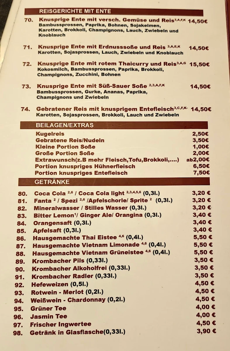 Speisekarte photo 2