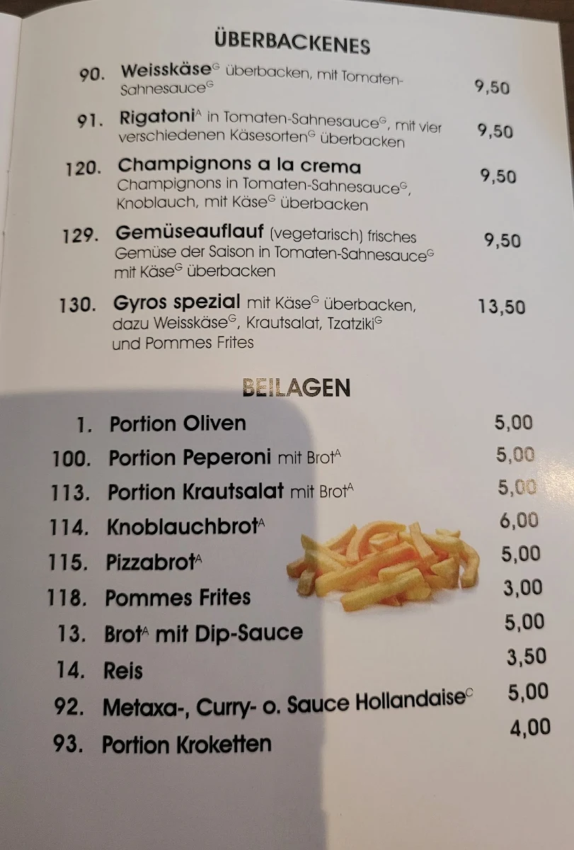 Speisekarte photo 2