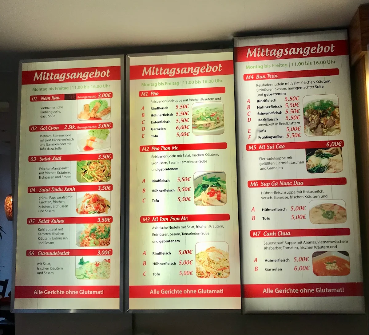 Speisekarte, Ba Quê