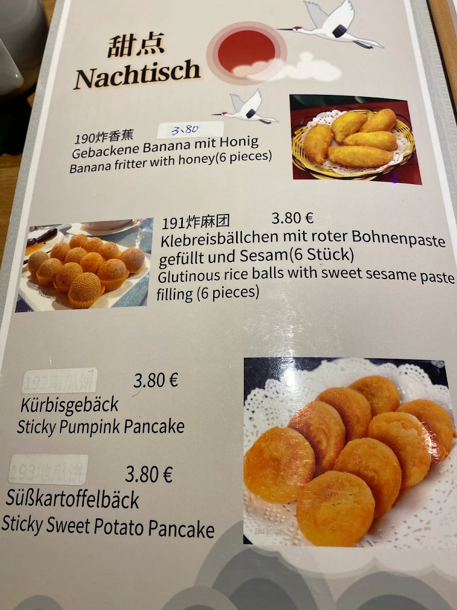 Speisekarte, China Restaurant Fu Li Lai
